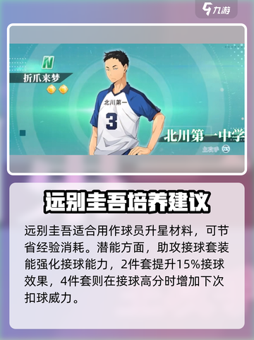 排球少年手游🔥远别圭吾超强解析来了！💥截图3