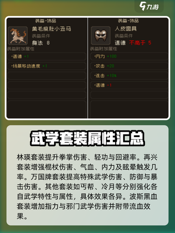 大江湖之苍龙与白鸟防具有哪些介绍截图5
