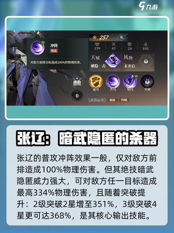 三国志幻想大陆2枭之歌张辽怎么样介绍截图2