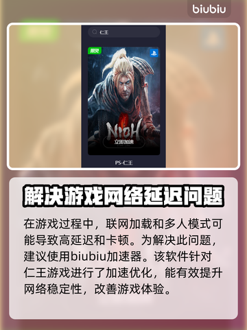 仁王卡顿？用这个加速器立马流畅！🔥🎮截图2