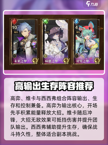 无尽梦回🔥最强配队攻略⚡快速上分必备！截图2