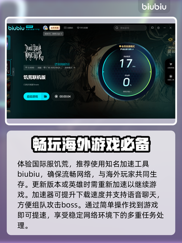 饥荒联机版🔥加速器推荐，玩游戏不再卡顿！截图4