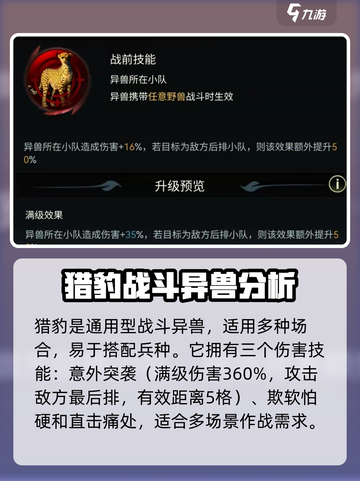 野兽领主新世界💥猎豹实战强度解析！ leo截图2