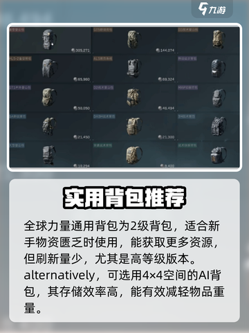 三角洲行动实用背包推荐介绍截图2