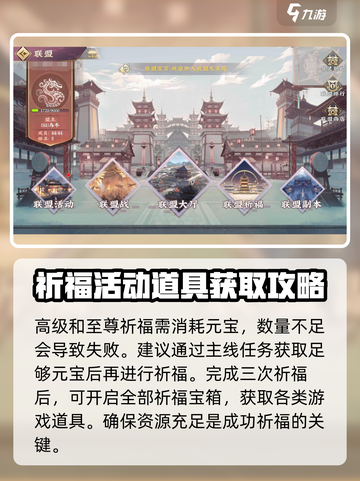 三国将无双联盟祈福怎么玩介绍截图3