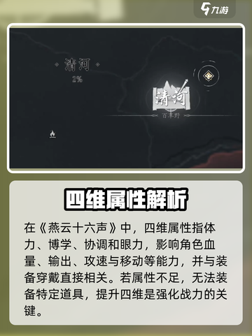 🔥《燕云十六声》四维属性揭秘！💥截图2