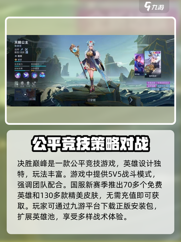 决胜巅峰安装包去哪里下载介绍截图3