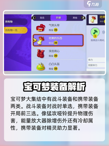宝可梦大集装备有哪些介绍截图2