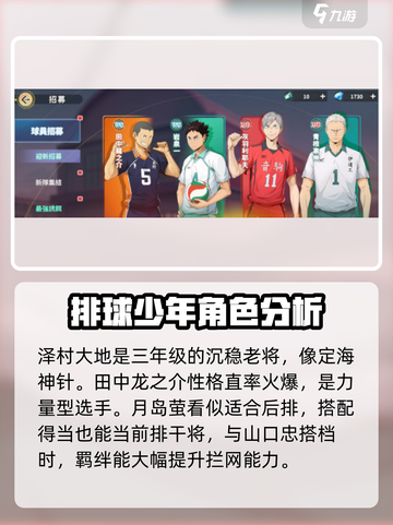 排球少年手游角色强度大起底💥谁才是最强的存在？🔥截图4