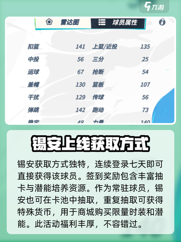 全明星街球派对锡安怎么培养介绍截图3