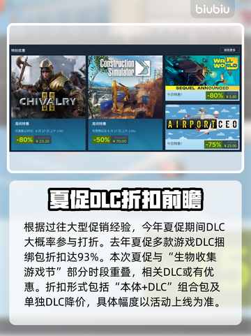  Steam夏促DLC打折分析🔥2025别错过🎉截图2