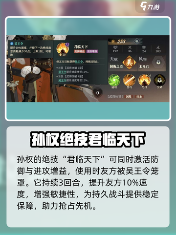 三国志幻想大陆2枭之歌孙权怎么样介绍截图3