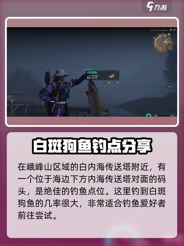 七日世界白斑狗鱼⚡获取攻略来啦！玩游戏名必备🔥截图3