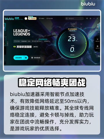 LOL加速器免费用，超低延迟制霸游戏⚡🎮截图3
