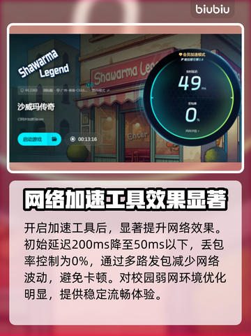 沙威玛传奇卡顿？❌用加速器瞬间流畅！🔥截图5