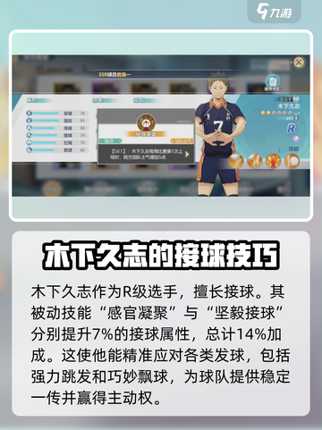 排球少年手游🔥木下久志超详细球员解析来啦！！！截图2