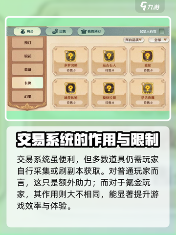 森之国度集市怎么玩介绍截图4