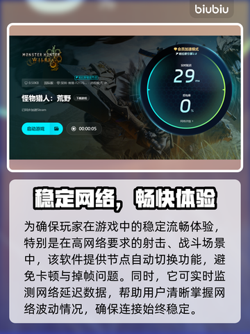 怪物猎人荒野🔥进不去？加速器推荐⚡截图6