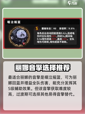 绝区零🔥丽娜武器推荐＆音擎搭配攻略来啦！截图3