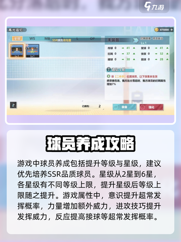 排球少年手游角色培养攻略介绍截图2