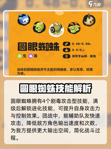 洛克王国🔥圆眼蜘蛛战斗实力大揭秘！😱截图4