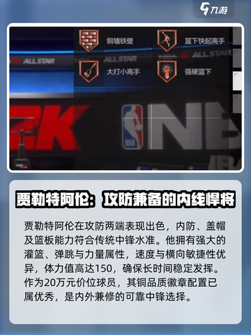美职篮全明星🔥贾勒特阿伦玩法揭秘🎮截图3