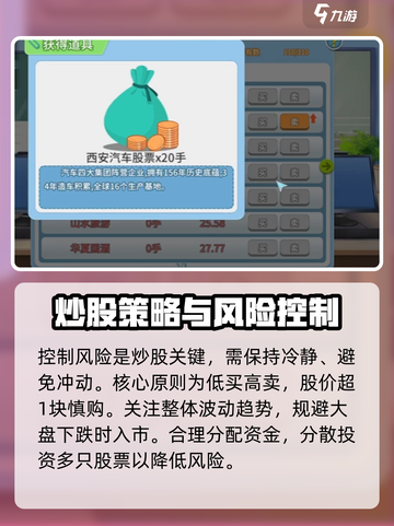 职场浮生记炒股攻略介绍截图4