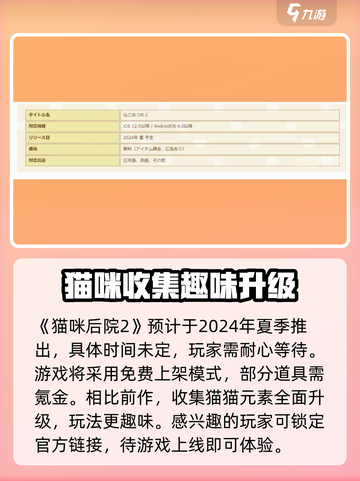 猫咪后院2夏季上线时间一览介绍截图2