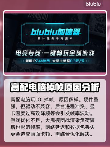 高配电脑玩LOL掉帧？这款加速器🔥让你丝滑畅玩！截图2