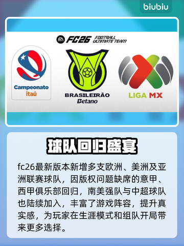 FC26新球队曝光！🔥⚽截图2