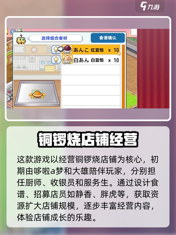 哆啦a梦的铜锣烧店物语淀场氏怎么玩介绍截图2