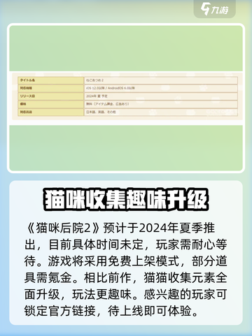 猫咪后院2夏季上线时间一览介绍截图2