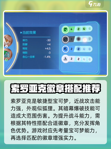 宝可梦大集结索罗亚克徽章推荐介绍截图2