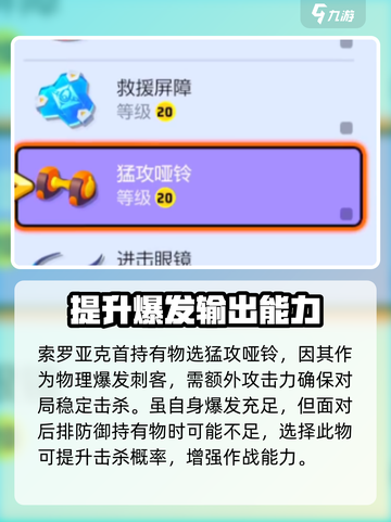 宝可梦大集结索罗亚克持有物怎么选介绍截图2