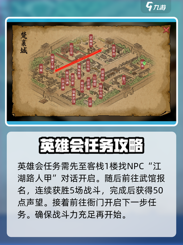 大侠立志传楚襄城英雄会任务怎么做介绍截图2