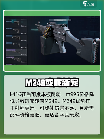 三角洲行动M249配件怎么选介绍截图2