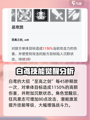 星落白鸢🔥角色强度全解析！游戏党必看！截图4