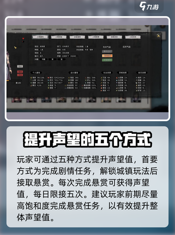 鬼谷八荒声望怎么提升介绍截图2