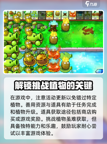 植物大战僵尸：挑战植物获取大揭秘💥截图4