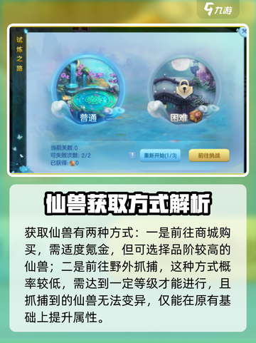 仙凡幻想仙兽攻略介绍截图2