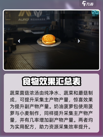 星球重启采集增益食谱有什么介绍截图5