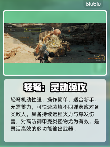 怪物猎人🔥轻弩秒杀全场💥截图2