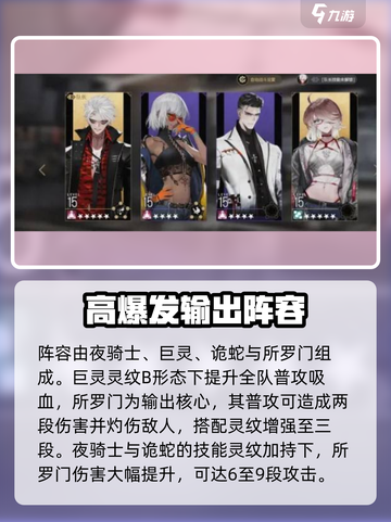 非匿名指令巨灵阵容怎么组队介绍截图2