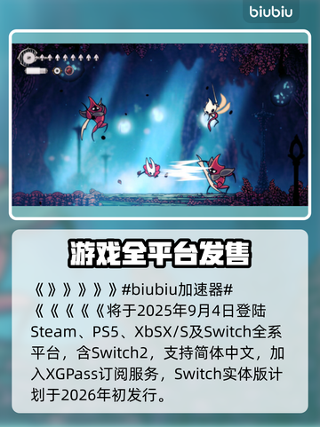 🎮空洞骑士丝之歌全平台发售！截图2