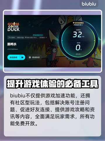 鹅鸭杀✅必用加速器，流畅玩⚡推荐清单！截图4