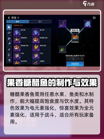 星球重启果香糖醋鱼怎么做介绍截图2