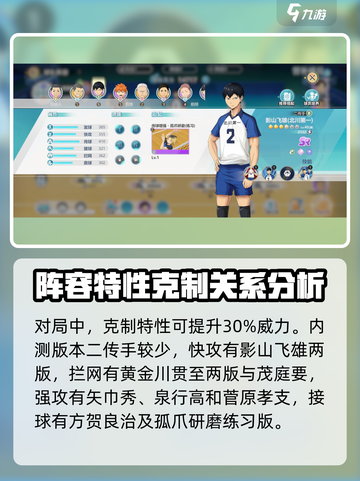 排球少年手游🔥阵容特性克制关系全揭秘！截图3