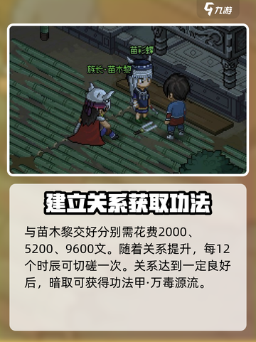 大侠立志传+:苗木黎功法获取攻略🔥超详细步骤！截图5
