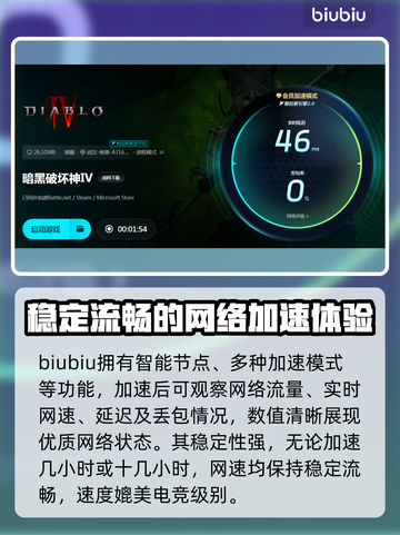 暗黑4卡顿？用这个加速器🔥轻松搞定！🎮截图4