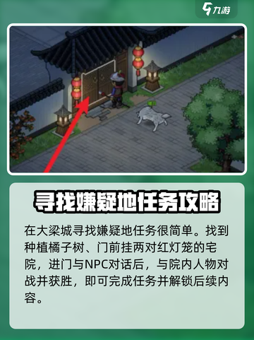 大侠立志传🔥寻找嫌疑地攻略，玩转游戏必备！截图2